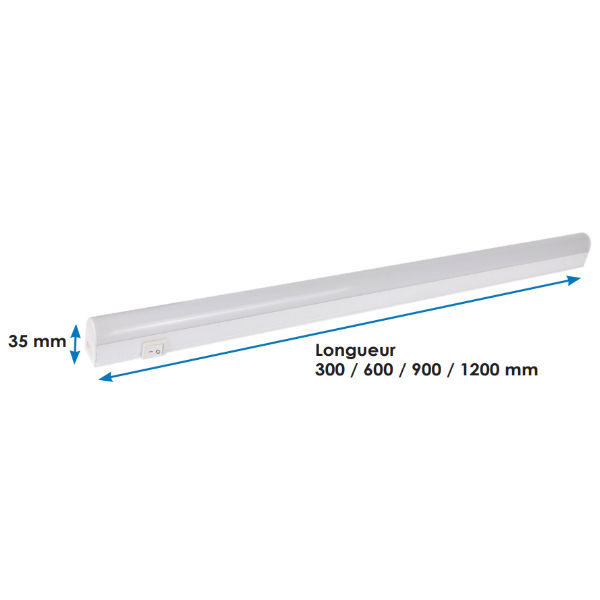 Réglette LED T5 - longueur 120cm - 18W/230V ajustable - DRIM FRANCE
