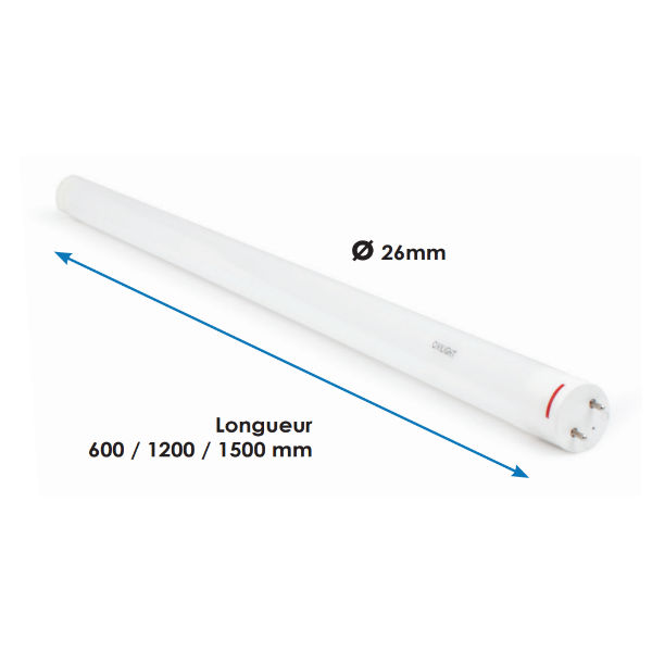 Réglette LED T5 - longueur 120cm - 18W/230V ajustable - DRIM FRANCE